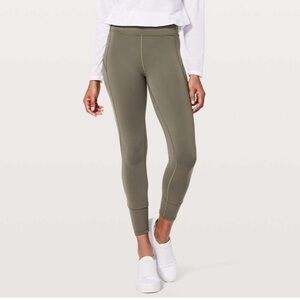Lululemon In Movement 7/8 Tight *Everlux 25" in Sage